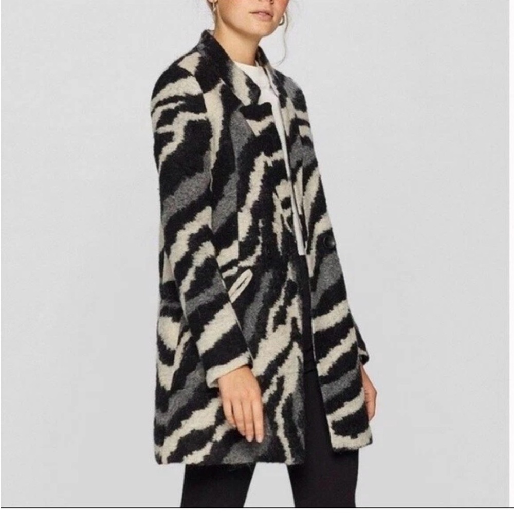 Stradivarius Zebra Print Coat
